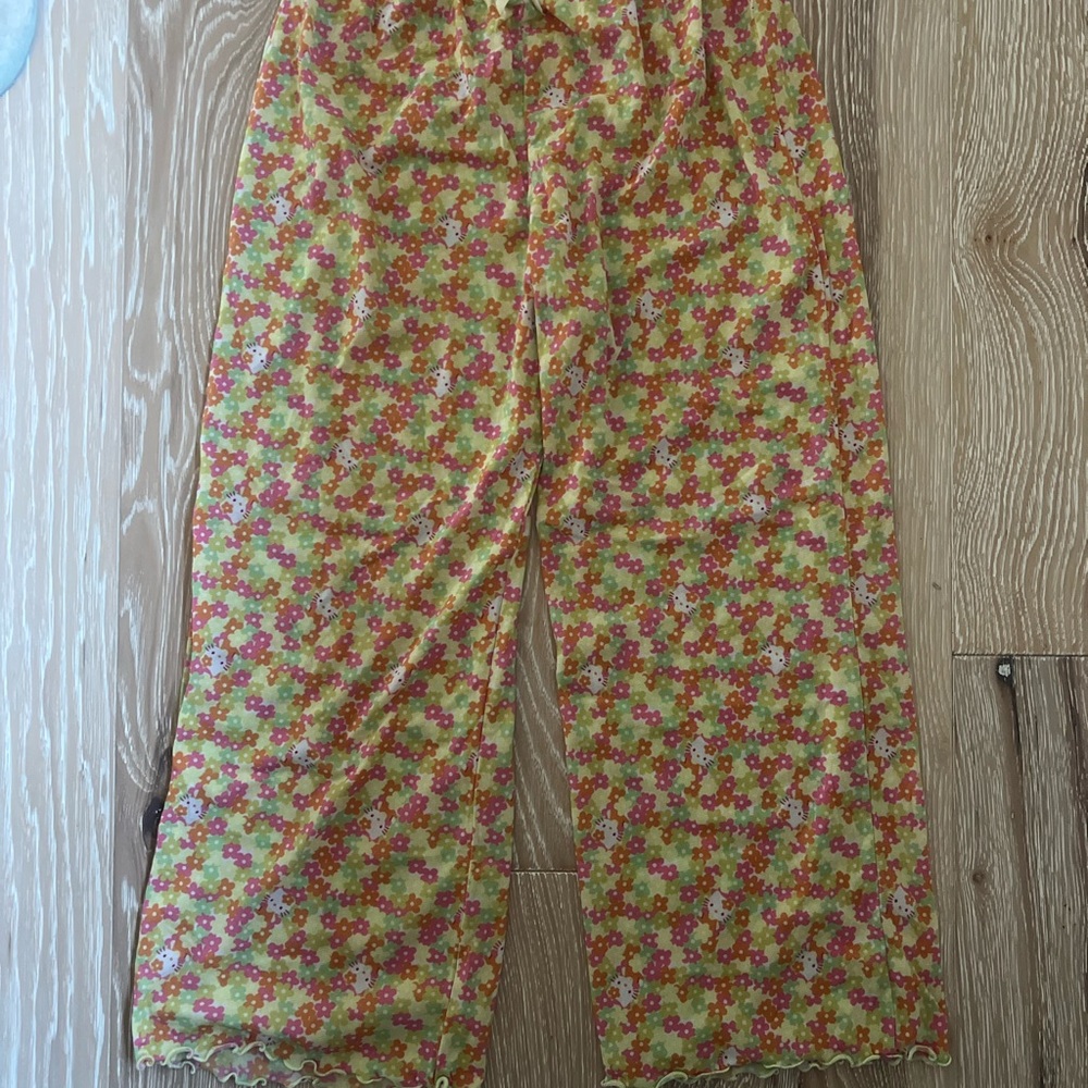 Hello Kitty Brand Multicolor Floral Pajama Pants.
